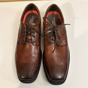 Rockport Dress Shoes‎ TruTECH Comfort Brown Leather Oxfords Men's Size 10.5W